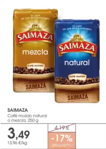 Supermercados Plaza SAIMAZA Café molido natural oferta