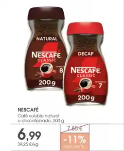 Supermercados Plaza NESCAFÉ Café soluble natural oferta