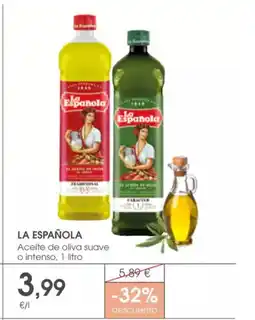 Supermercados Plaza LA ESPAÑOLA Aceite de oliva suave o intenso oferta