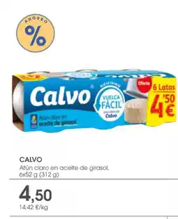 Supermercados Plaza CALVO Atún claro en aceite de girasol oferta