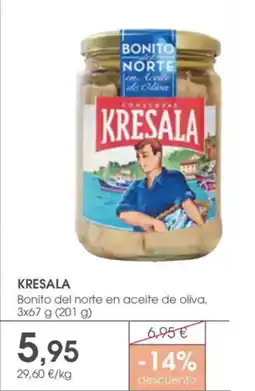 Supermercados Plaza KRESALA Bonito del norte en aceite de oliva oferta