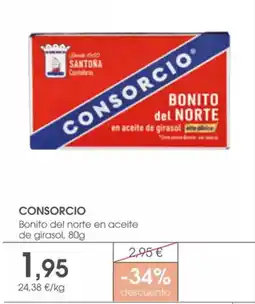 Supermercados Plaza CONSORCIO Bonito del norte en aceite oferta