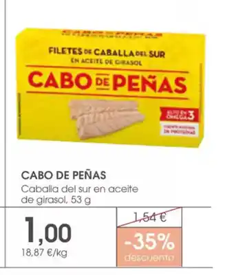 Supermercados Plaza CABO DE PEÑAS Caballa del sur en aceite de girasol oferta