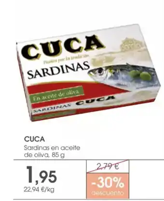 Supermercados Plaza CUCA Sardinas en aceite oferta