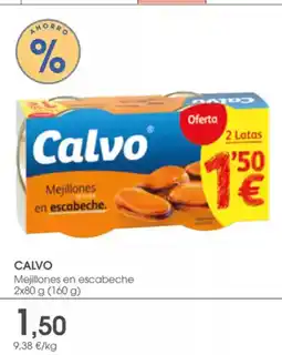 Supermercados Plaza CALVO Mejillones en escabeche oferta
