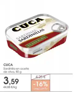 Supermercados Plaza CUCA Sardinilla en aceite de oliva oferta