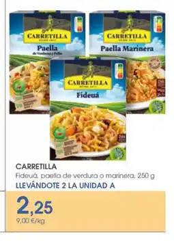 Supermercados Plaza CARRETILLA Fideuá, paella de verdura o marinera oferta