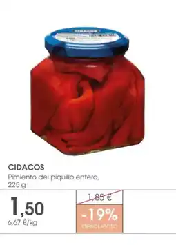 Supermercados Plaza CIDACOS Pimiento del piquillo entero oferta