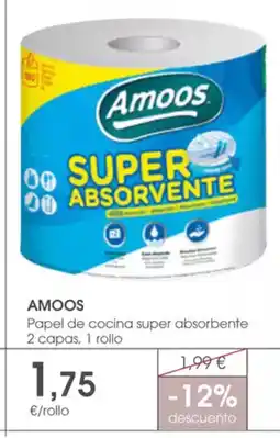 Supermercados Plaza AMOOS Papel de cocina super absorbente oferta