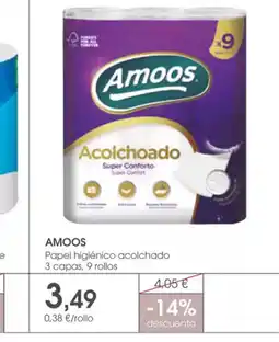 Supermercados Plaza AMOOS Papel higiénico acolchado oferta