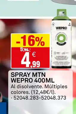 Bricoking Spray mtn wepro oferta