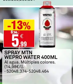 Bricoking Spray mtn wepro water oferta
