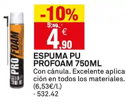 Bricoking Espuma pu profoam oferta