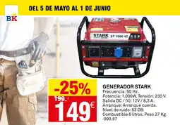 Bricoking Generador stark oferta