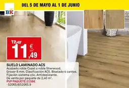 Bricoking Suelo laminado ac5 oferta