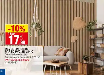 Bricoking Revestimiento pared pvc 3d linio oferta
