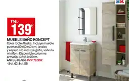 Bricoking Mueble baño koncept oferta