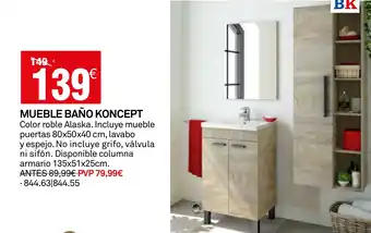 Bricoking Mueble baño koncept oferta