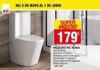 Bricoking Inodoro wc roma oferta