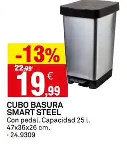 Bricoking Cubo basura smart steel oferta