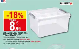 Bricoking Caja handy plus transparente oferta