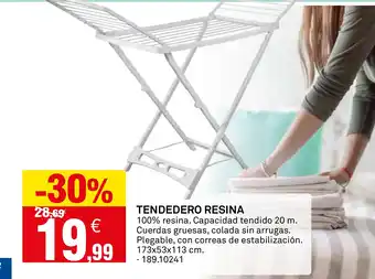Bricoking Tendedero resina oferta