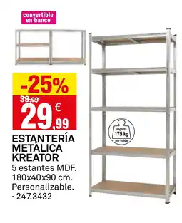 Bricoking Estantería metalica kreator oferta