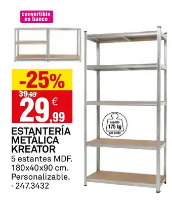 Bricoking Estantería metalica kreator oferta