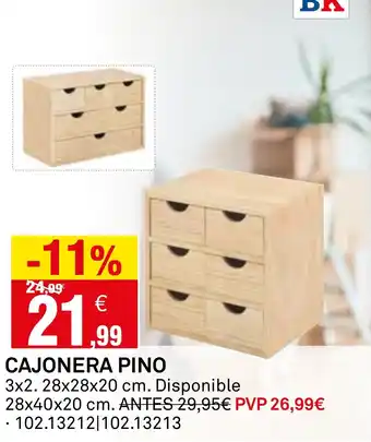 Bricoking Cajonera pino oferta