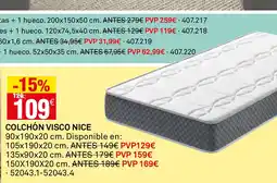 Bricoking Colchón visco nice oferta