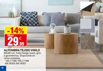 Bricoking Alfombra tejido vinilo oferta