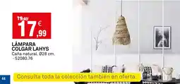 Bricoking Lámpara colgar lahys oferta
