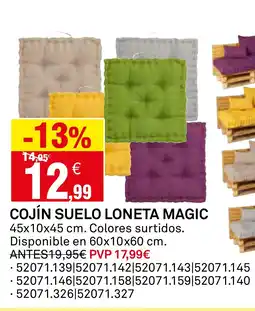 Bricoking Cojín suelo loneta magic oferta