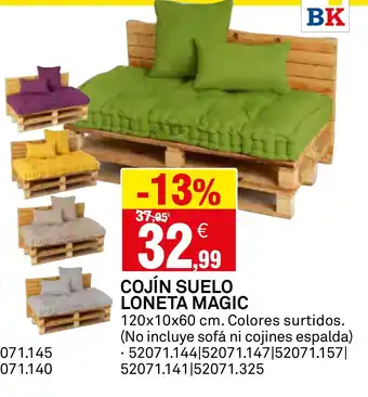 Bricoking Cojín suelo loneta magic oferta