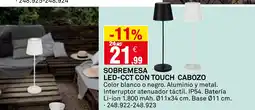 Bricoking Sobremesa led-cct con touch cabozo oferta