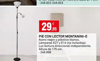 Bricoking Pie con lector montanini-e oferta