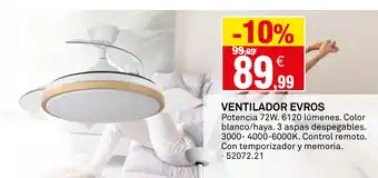 Bricoking Ventilador evros oferta