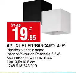 Bricoking Aplique led‘barcarola-e oferta