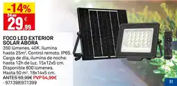 Bricoking Foco led exterior solar abora oferta