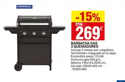 Bricoking Barbacoa gas 3 quemadores oferta