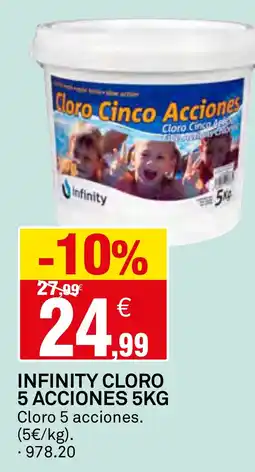 Bricoking Infinity cloro 5 acciones oferta