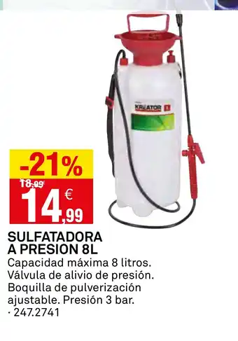 Bricoking Sulfatadora a presion oferta