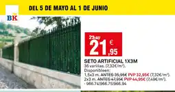 Bricoking Seto artificial oferta