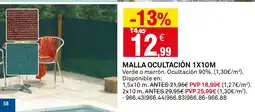 Bricoking Malla ocultación oferta