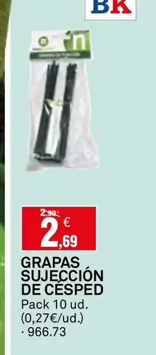 Bricoking Grapas sujección de césped oferta