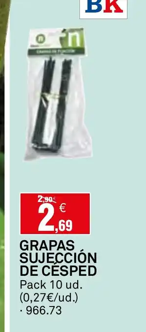 Bricoking Grapas sujección de césped oferta