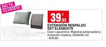 Bricoking Extensión respaldo set elements oferta