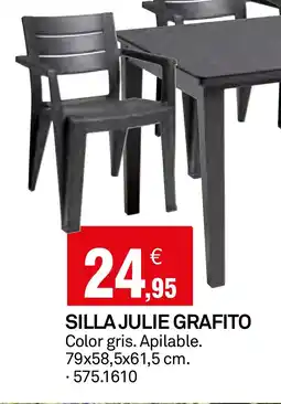 Bricoking Silla julie grafito oferta