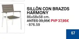 Bricoking Sillón con brazos harmony oferta