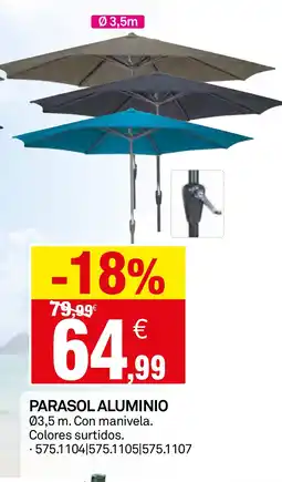 Bricoking Parasol aluminio oferta